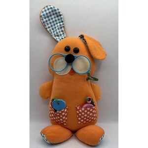 Playskool Attachable # 55 Play Pup Activity Pup Plush Baby 1976 Vintage